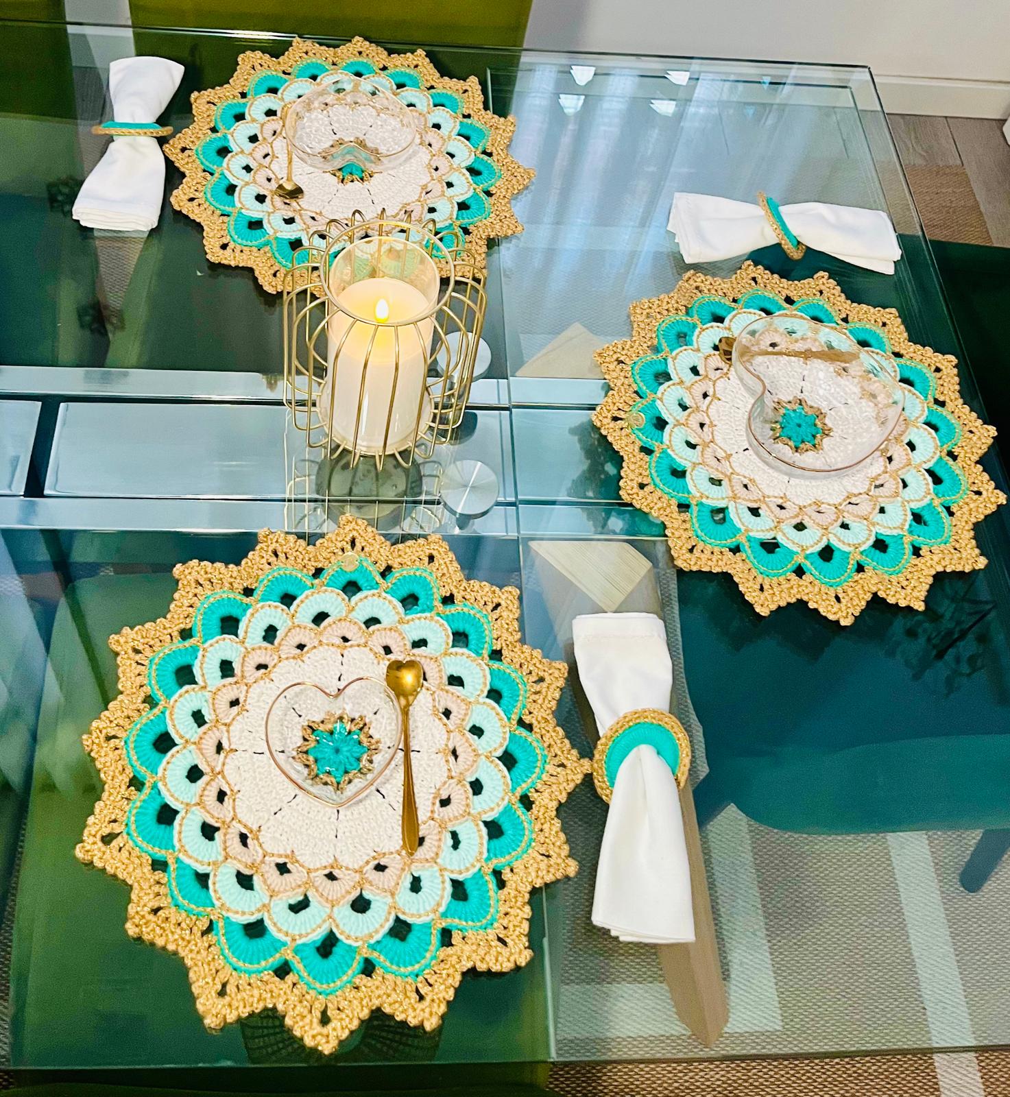 Portaplatos Mandala Esmeralda - Imagen 3