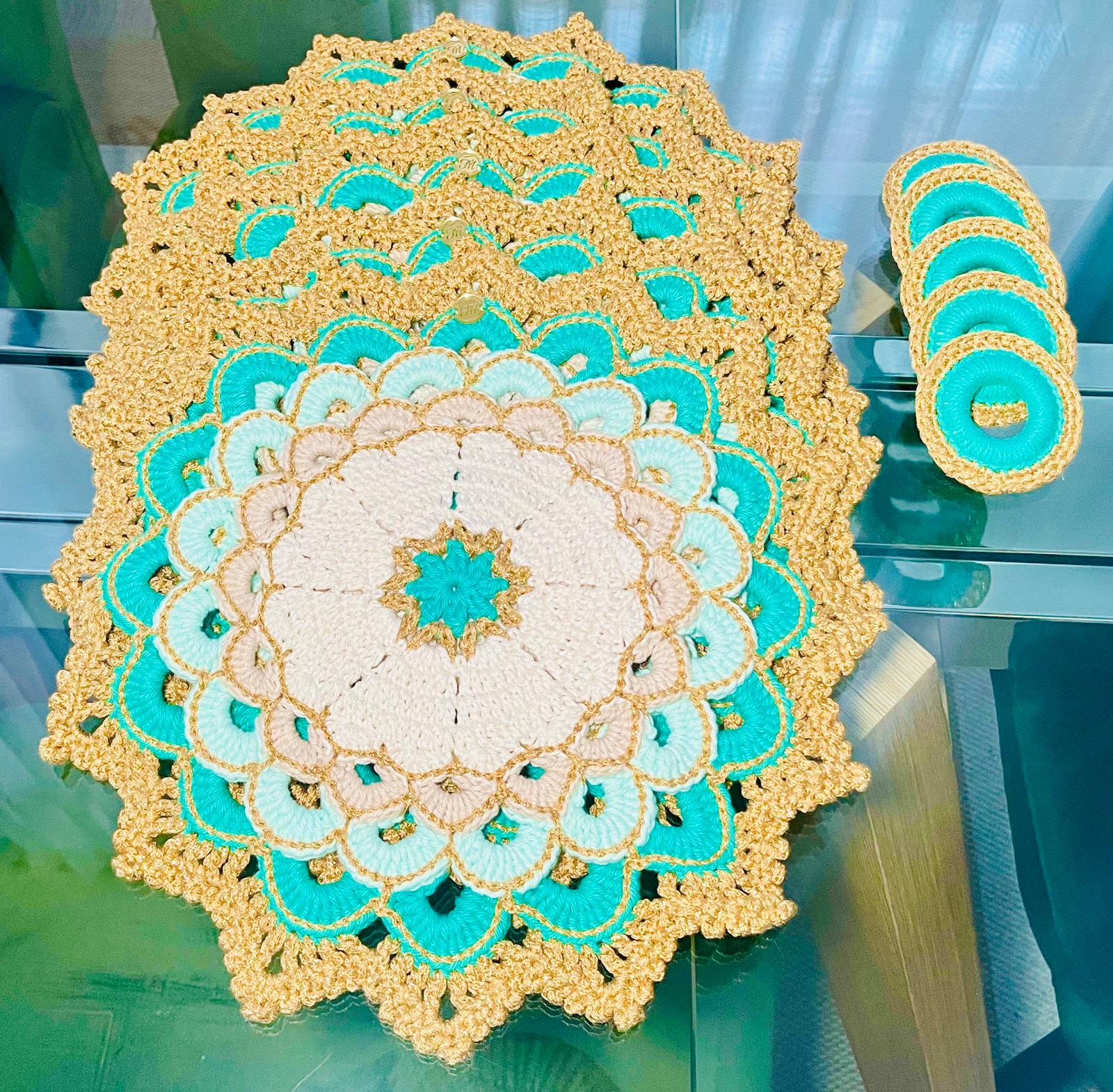 Portaplatos Mandala Esmeralda - Imagen 2