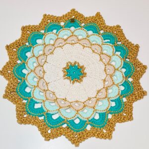 Portaplatos Mandala Esmeralda
