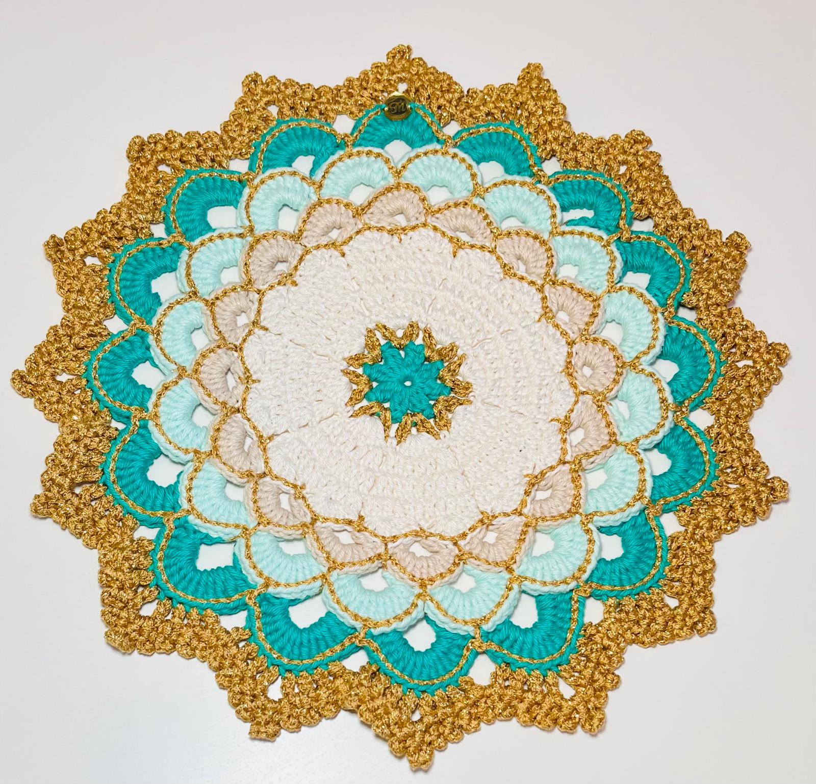 Portaplatos Mandala Esmeralda
